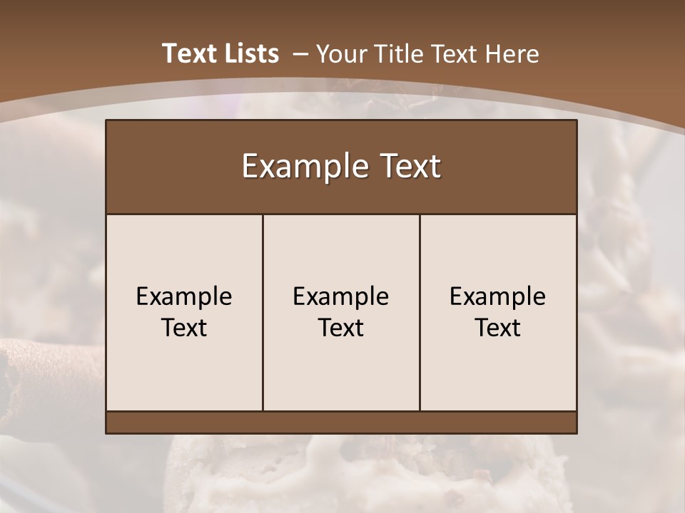 Dessert Culinary Menu PowerPoint Template