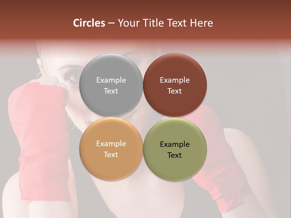 Practicing Athlete Sweating PowerPoint Template