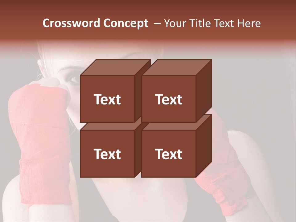 Practicing Athlete Sweating PowerPoint Template