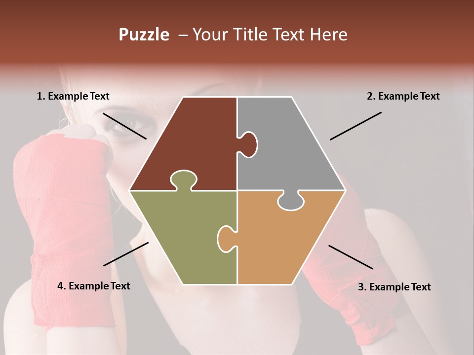 Practicing Athlete Sweating PowerPoint Template