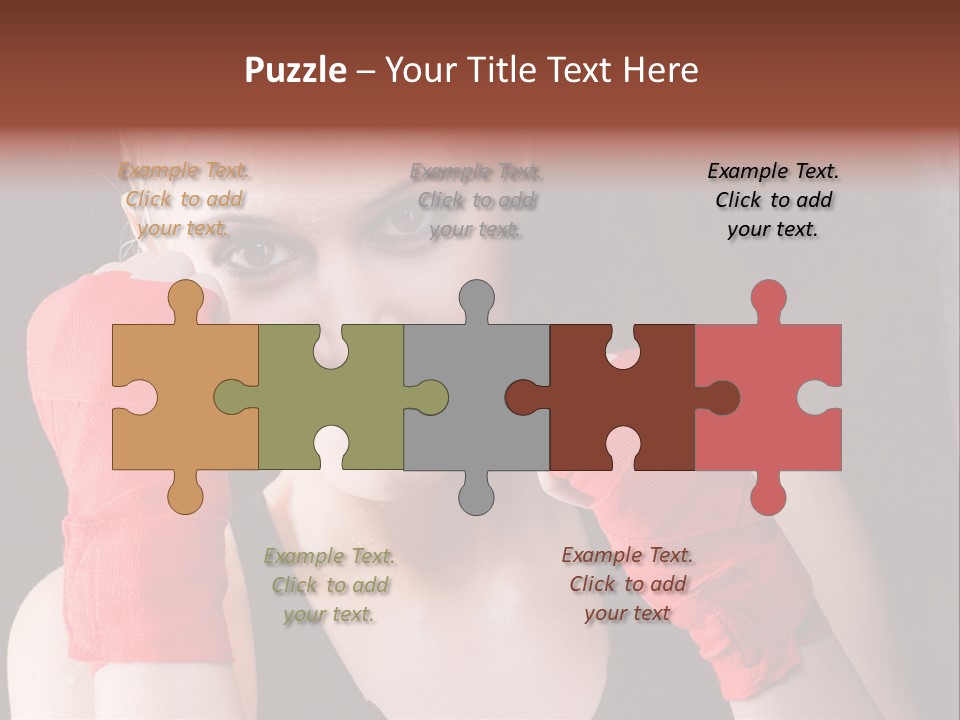 Practicing Athlete Sweating PowerPoint Template