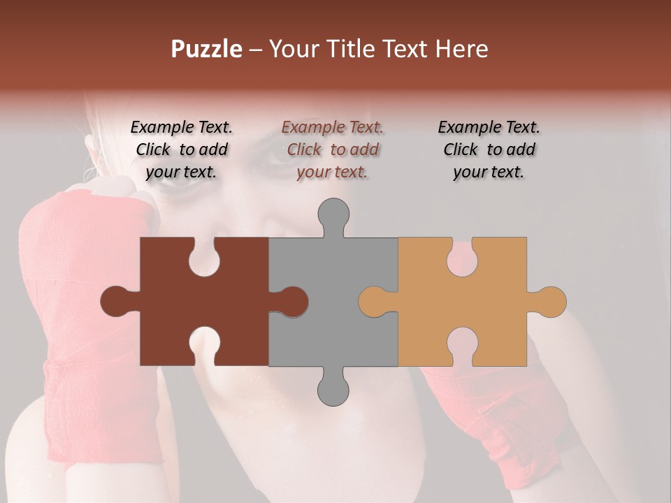 Practicing Athlete Sweating PowerPoint Template