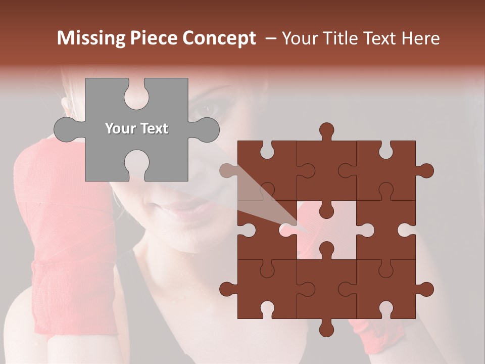 Practicing Athlete Sweating PowerPoint Template