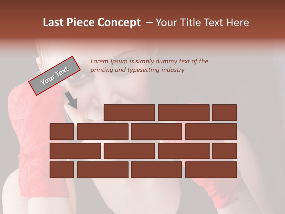 Practicing Athlete Sweating PowerPoint Template