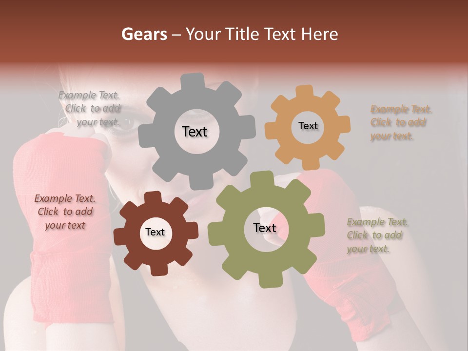 Practicing Athlete Sweating PowerPoint Template