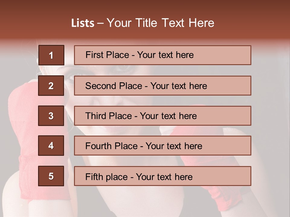 Practicing Athlete Sweating PowerPoint Template
