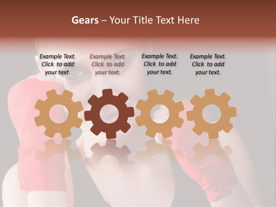 Practicing Athlete Sweating PowerPoint Template