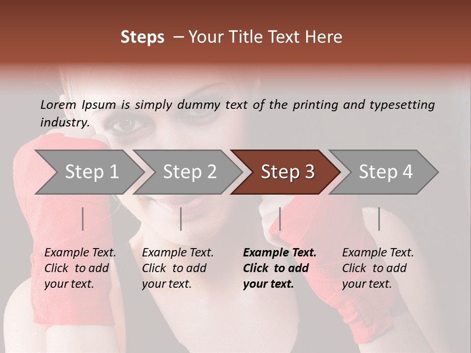 Practicing Athlete Sweating PowerPoint Template