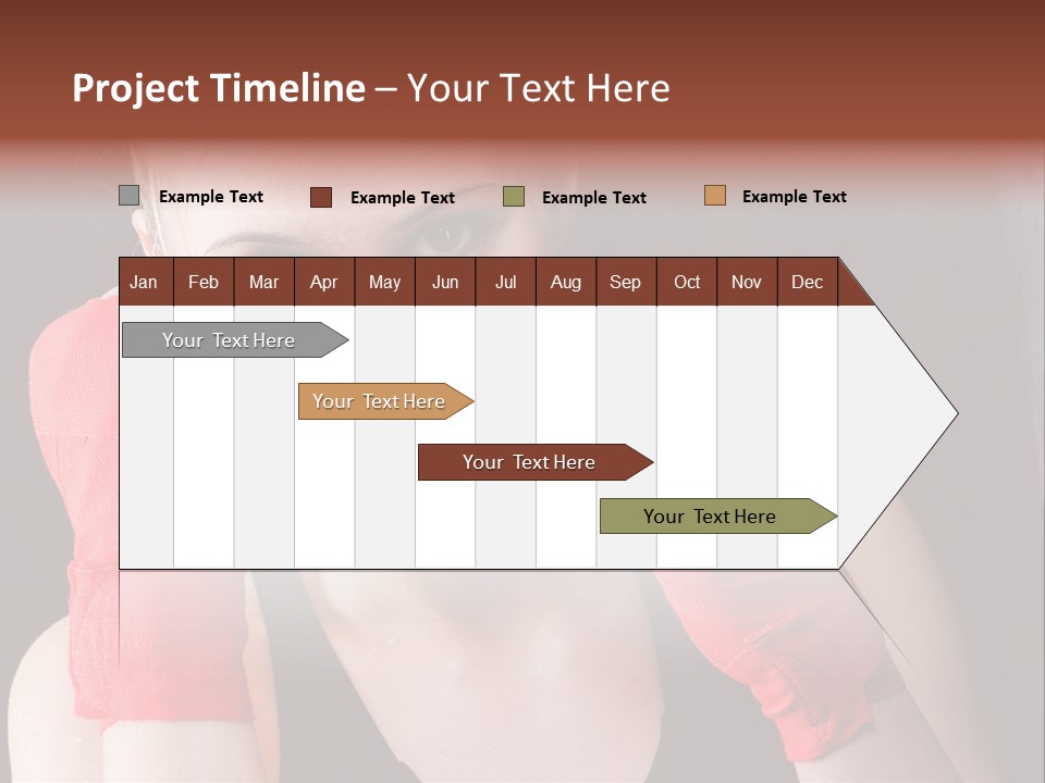 Practicing Athlete Sweating PowerPoint Template