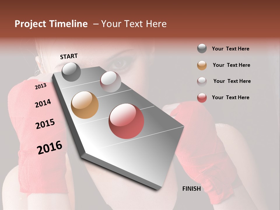 Practicing Athlete Sweating PowerPoint Template