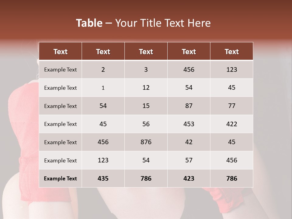 Practicing Athlete Sweating PowerPoint Template