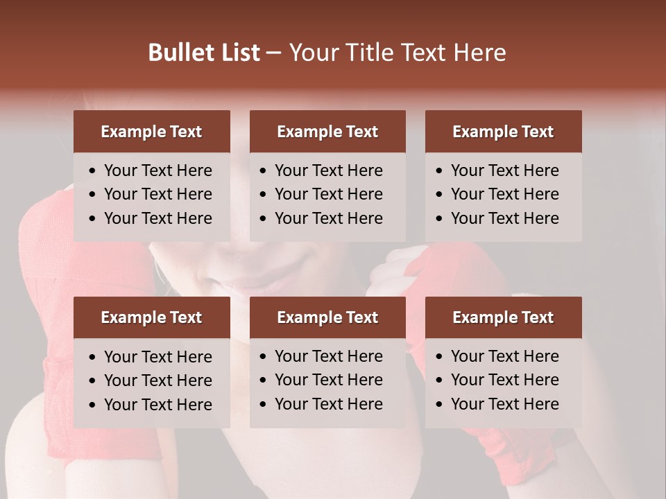 Practicing Athlete Sweating PowerPoint Template