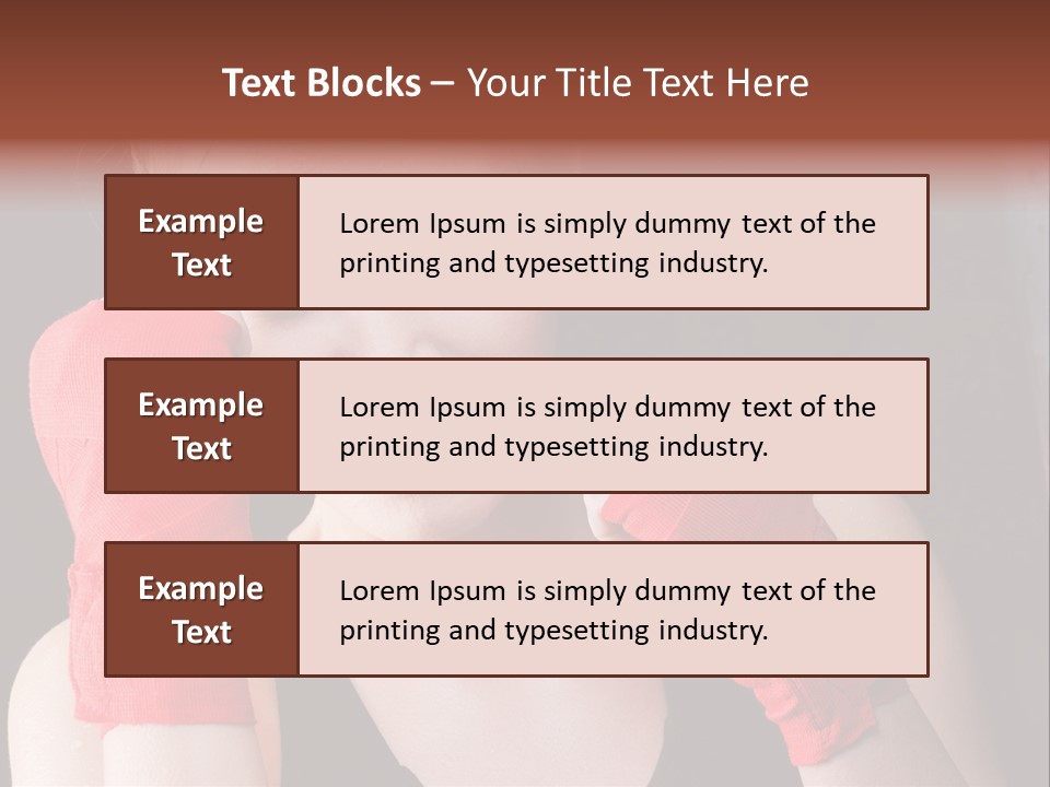 Practicing Athlete Sweating PowerPoint Template