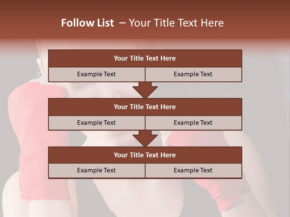 Practicing Athlete Sweating PowerPoint Template