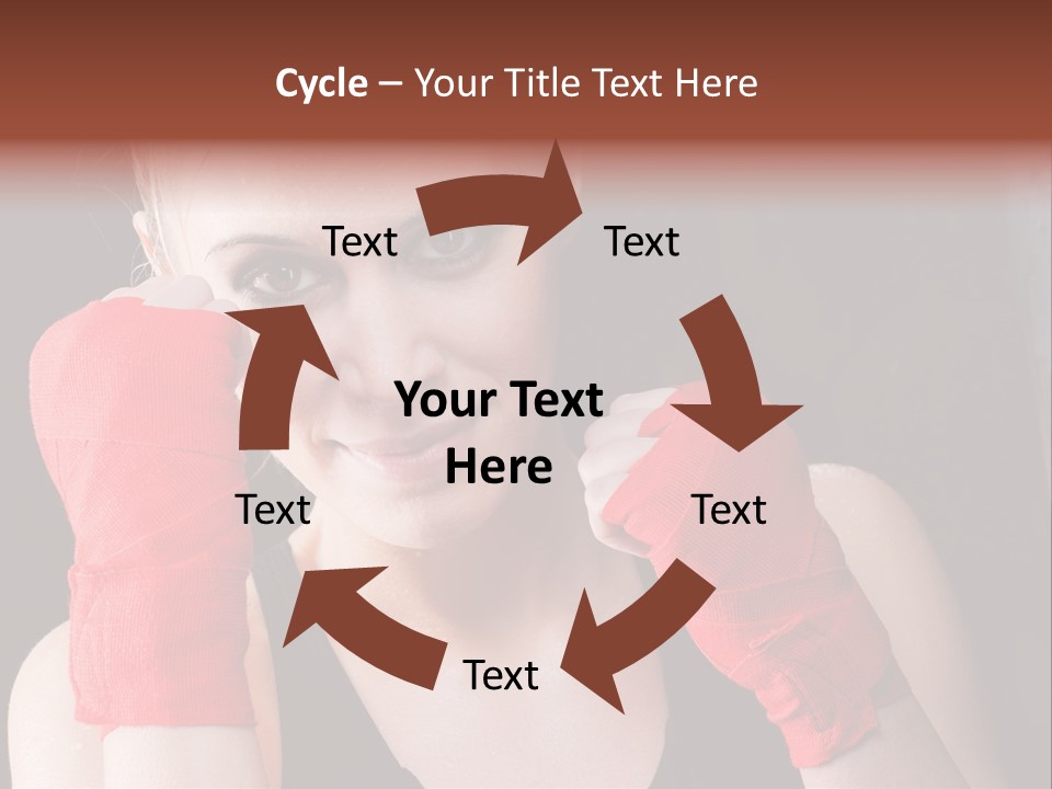 Practicing Athlete Sweating PowerPoint Template