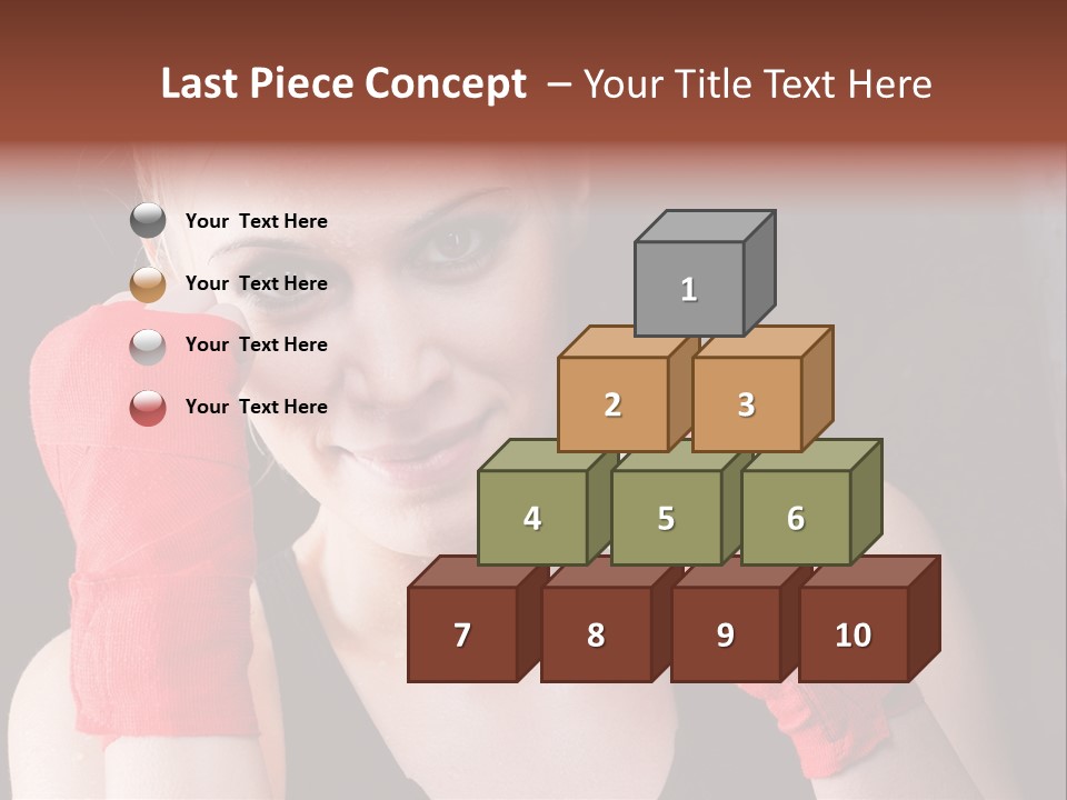 Practicing Athlete Sweating PowerPoint Template