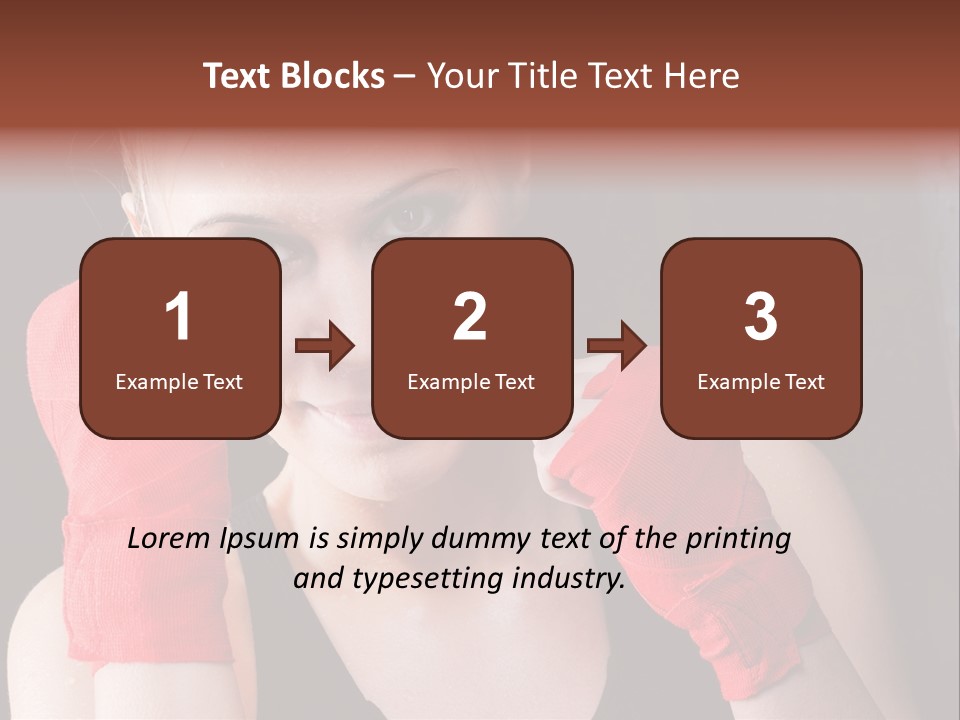 Practicing Athlete Sweating PowerPoint Template