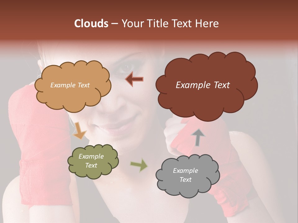 Practicing Athlete Sweating PowerPoint Template