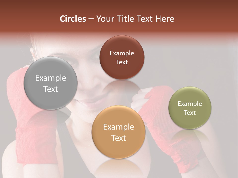 Practicing Athlete Sweating PowerPoint Template