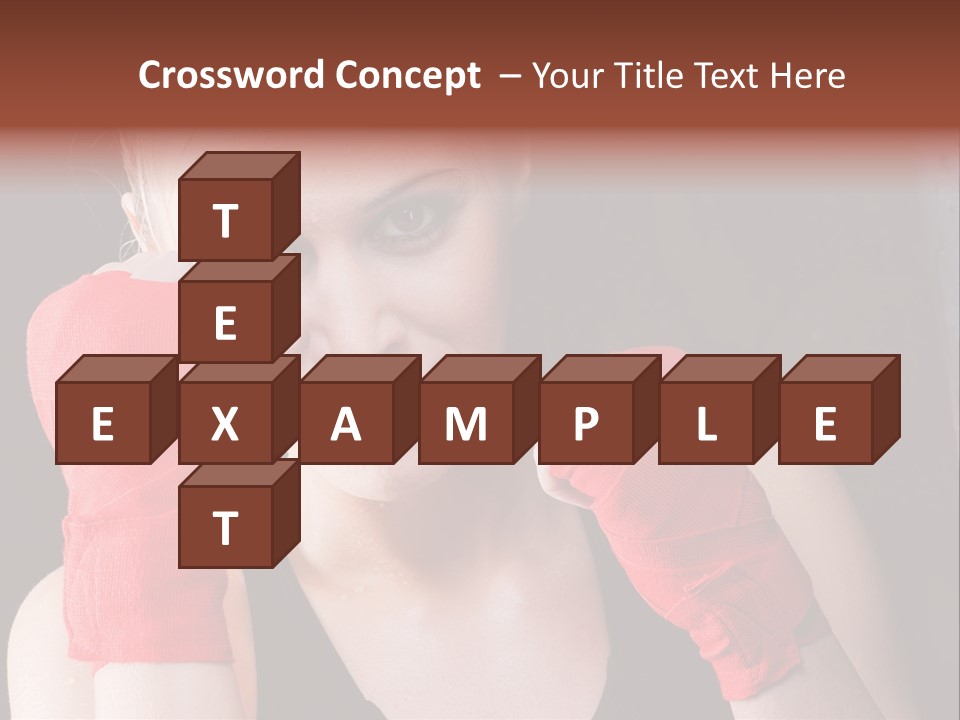 Practicing Athlete Sweating PowerPoint Template