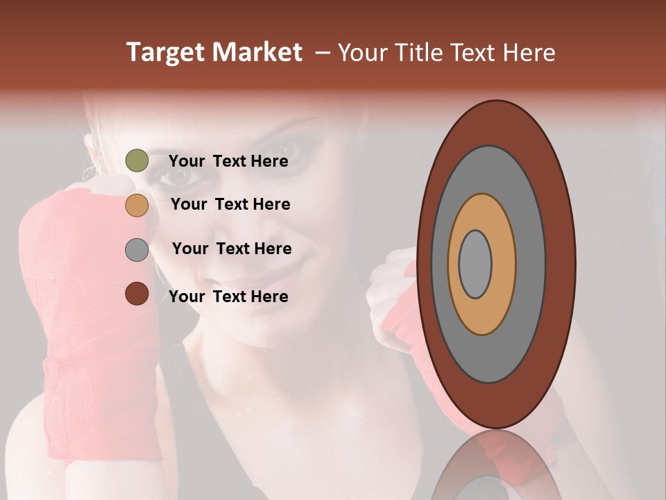 Practicing Athlete Sweating PowerPoint Template