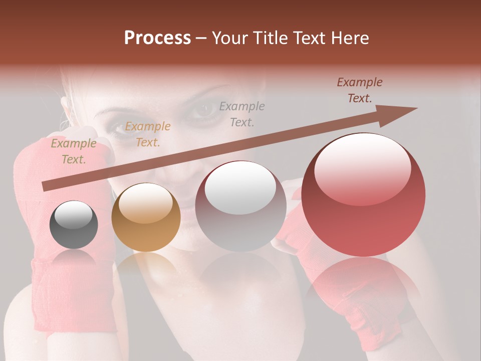 Practicing Athlete Sweating PowerPoint Template