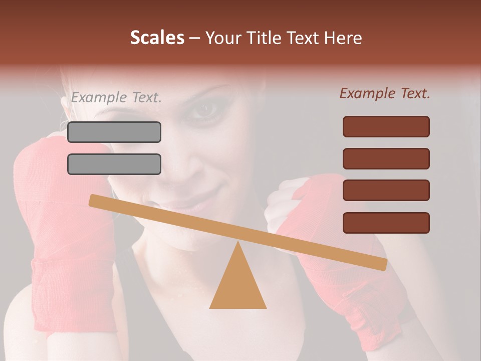 Practicing Athlete Sweating PowerPoint Template