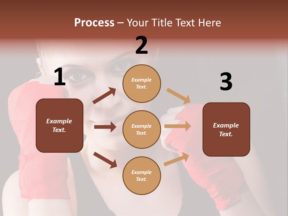 Practicing Athlete Sweating PowerPoint Template