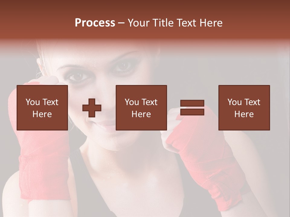 Practicing Athlete Sweating PowerPoint Template
