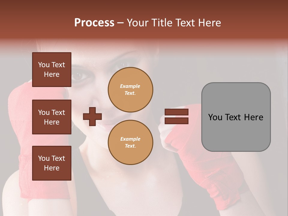 Practicing Athlete Sweating PowerPoint Template