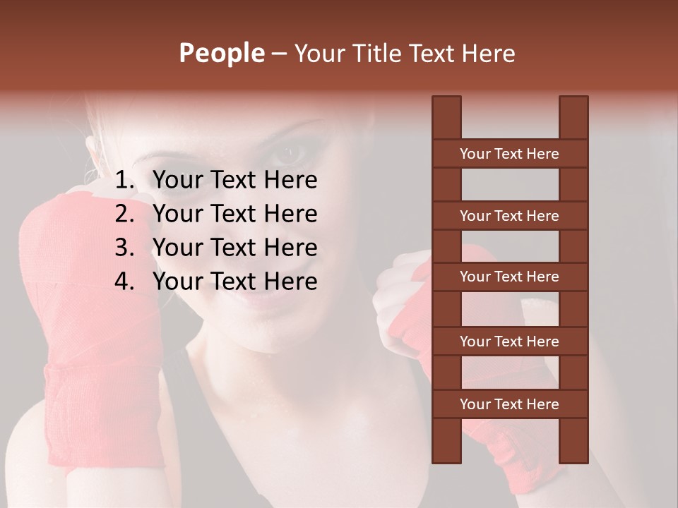 Practicing Athlete Sweating PowerPoint Template