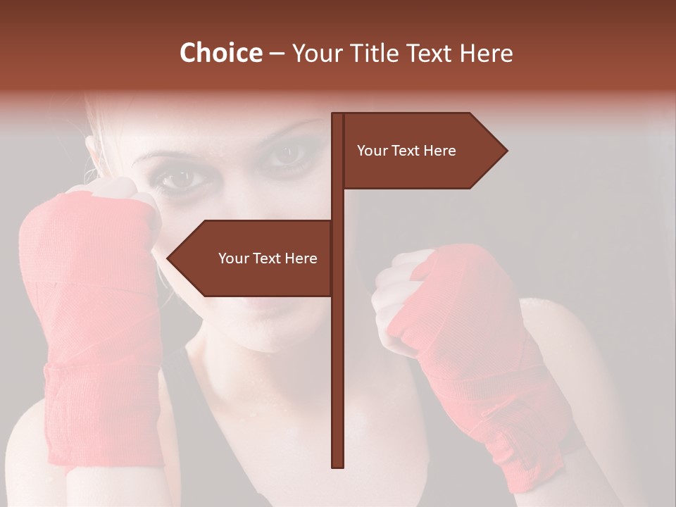 Practicing Athlete Sweating PowerPoint Template