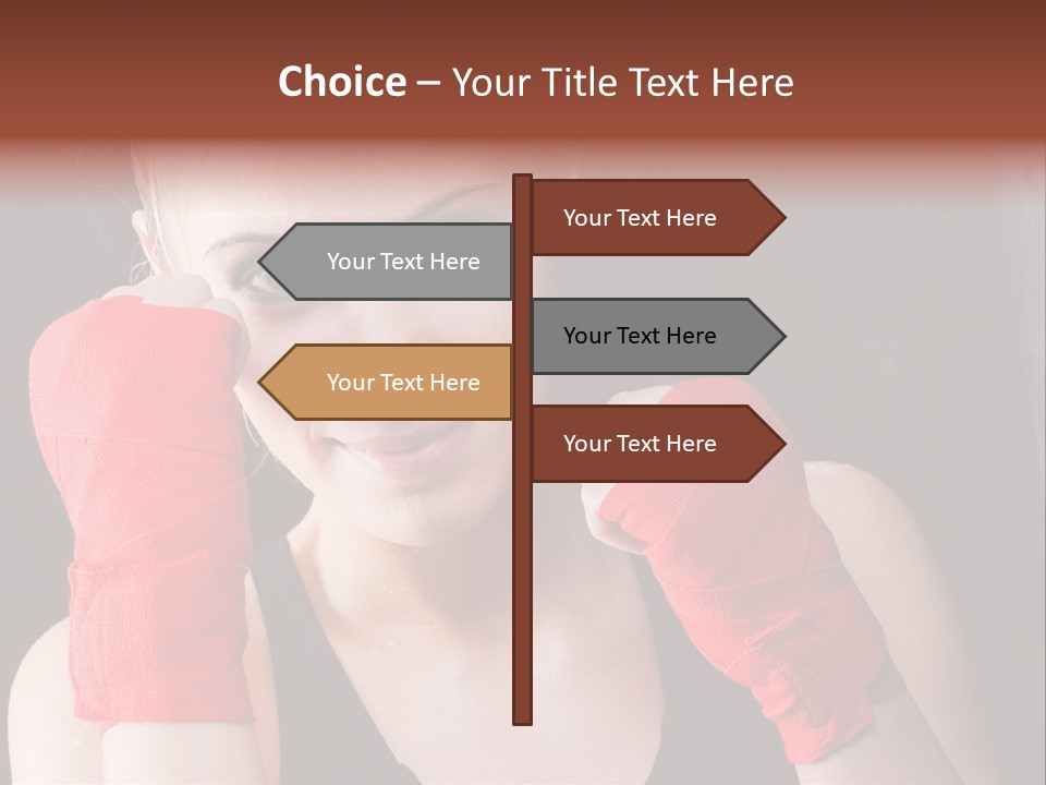 Practicing Athlete Sweating PowerPoint Template