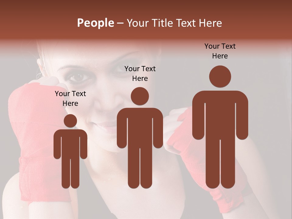 Practicing Athlete Sweating PowerPoint Template