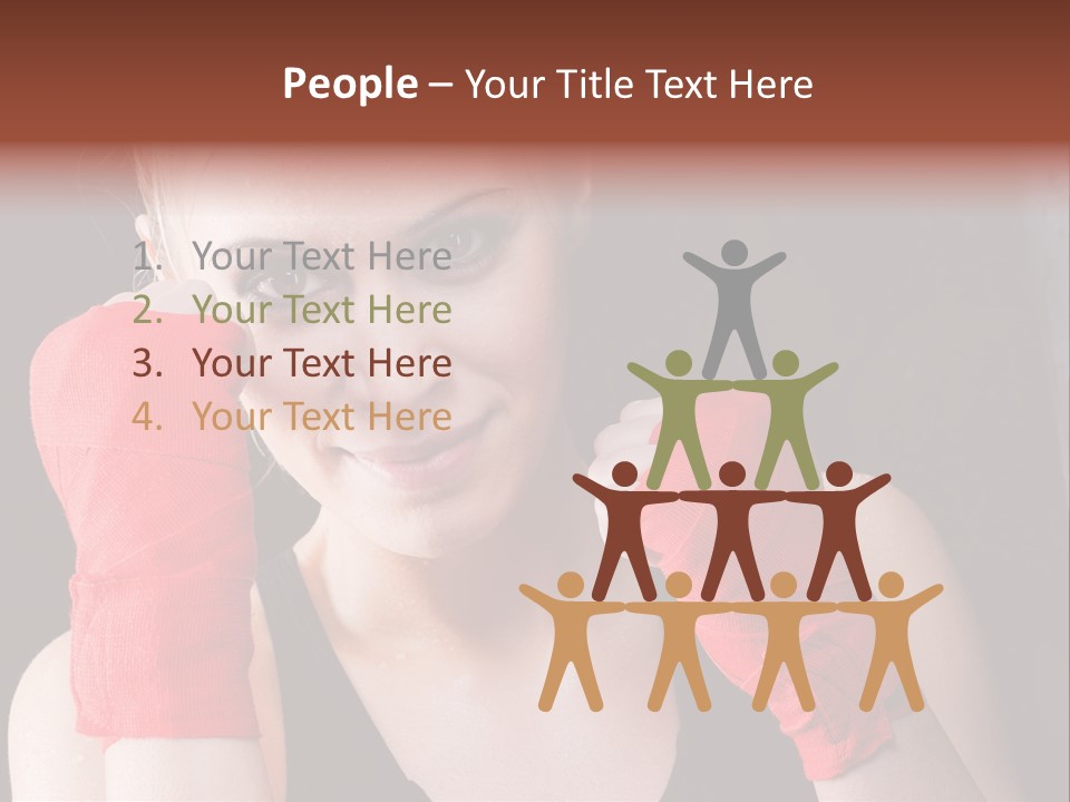 Practicing Athlete Sweating PowerPoint Template