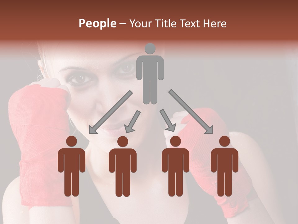 Practicing Athlete Sweating PowerPoint Template