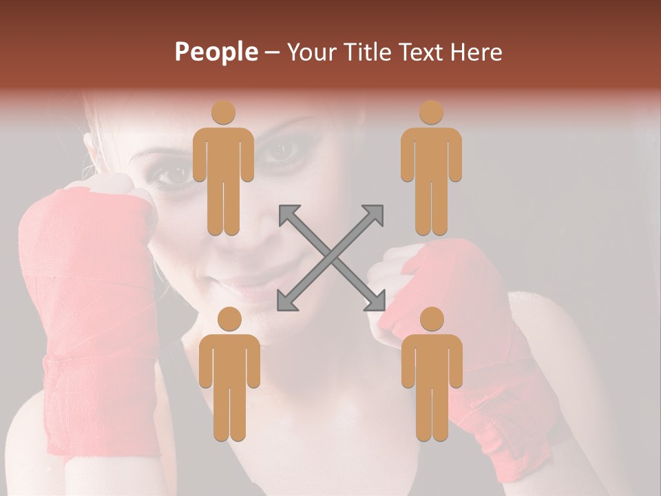 Practicing Athlete Sweating PowerPoint Template