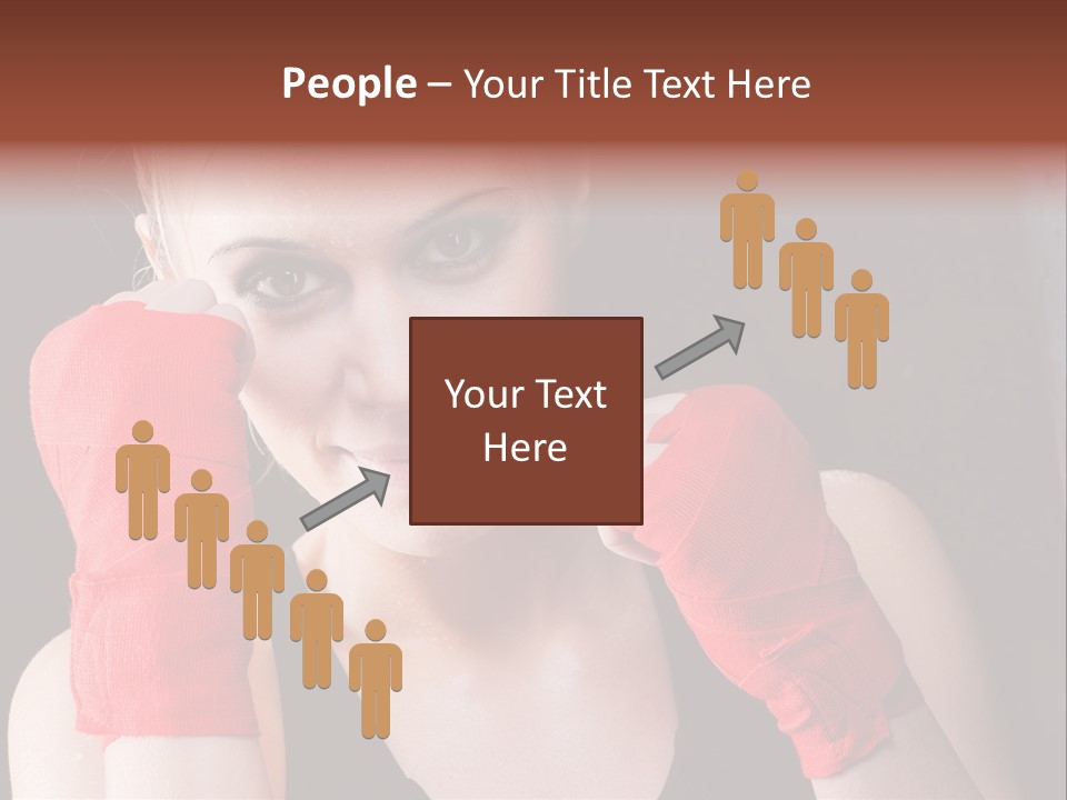 Practicing Athlete Sweating PowerPoint Template