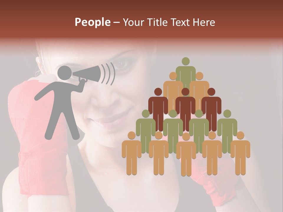 Practicing Athlete Sweating PowerPoint Template