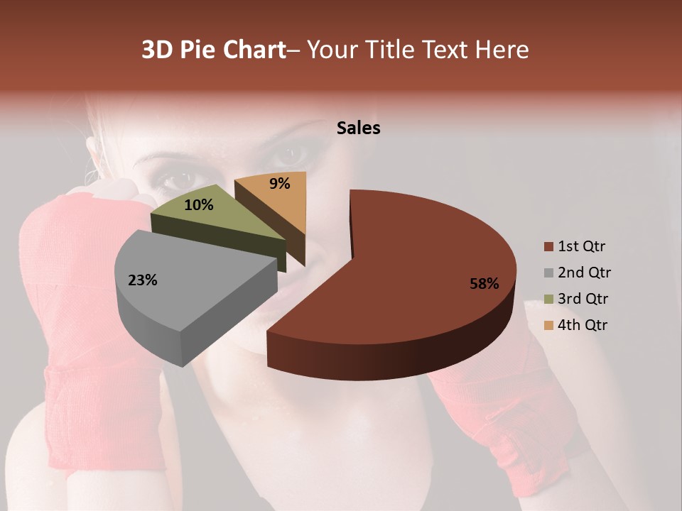 Practicing Athlete Sweating PowerPoint Template