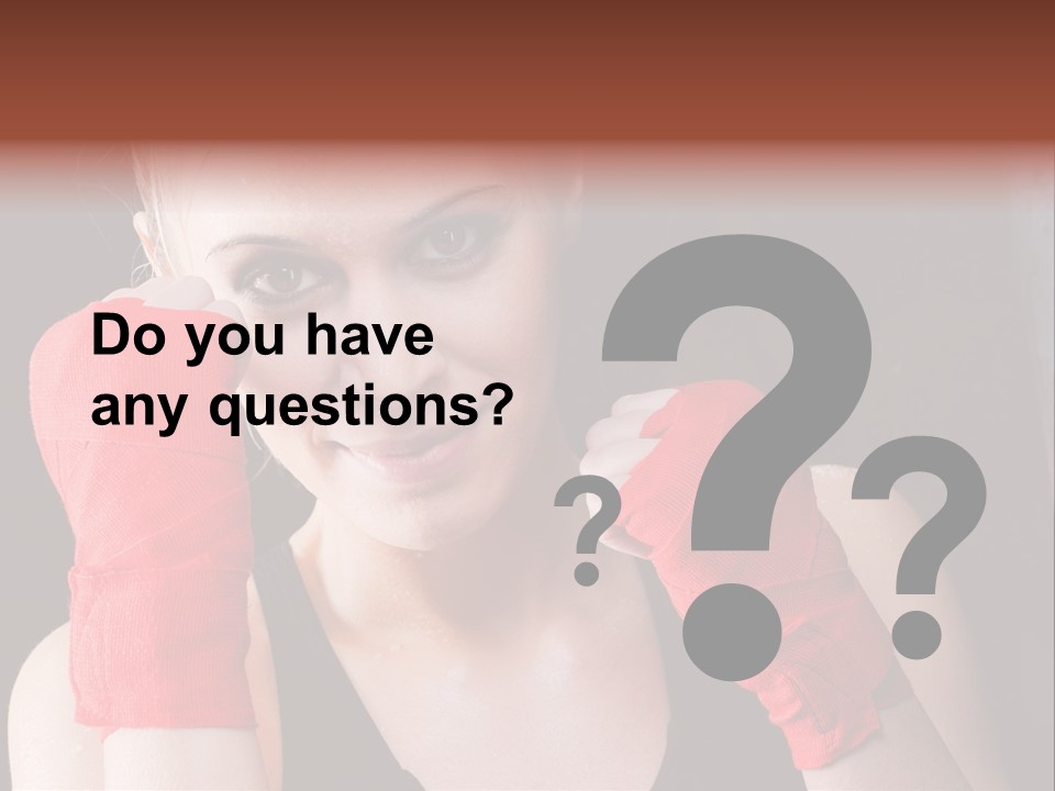 Practicing Athlete Sweating PowerPoint Template