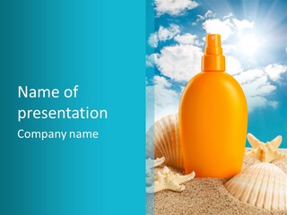 Packaging Sunscreen Solar PowerPoint Template