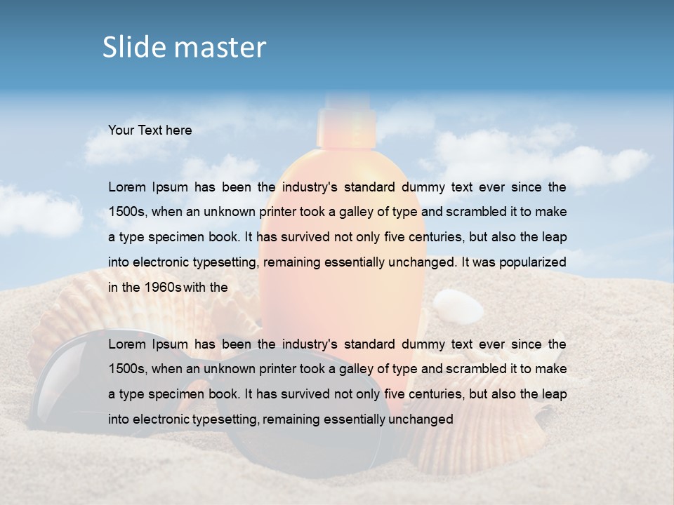 Background Hygiene Bottle PowerPoint Template
