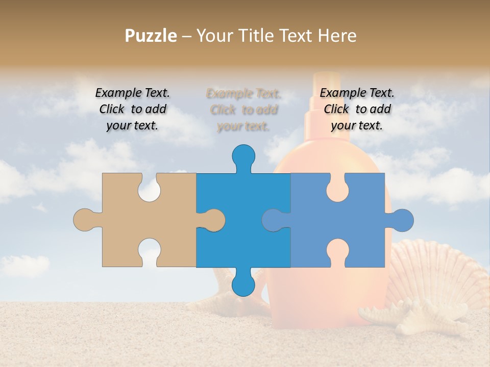 Sunscreen Cream Summer PowerPoint Template