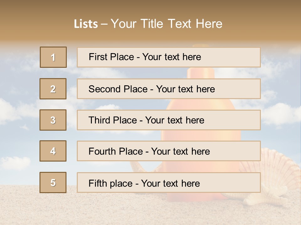 Sunscreen Cream Summer PowerPoint Template