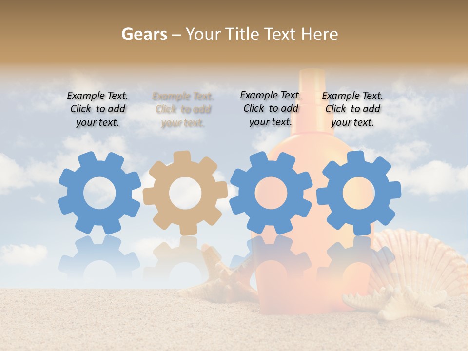 Sunscreen Cream Summer PowerPoint Template