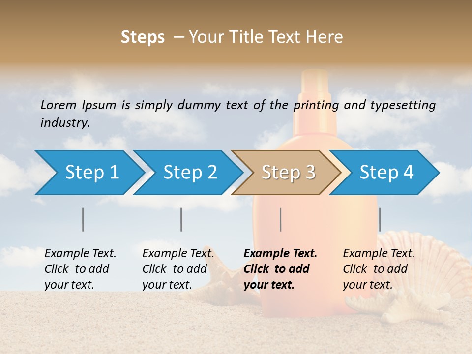Sunscreen Cream Summer PowerPoint Template