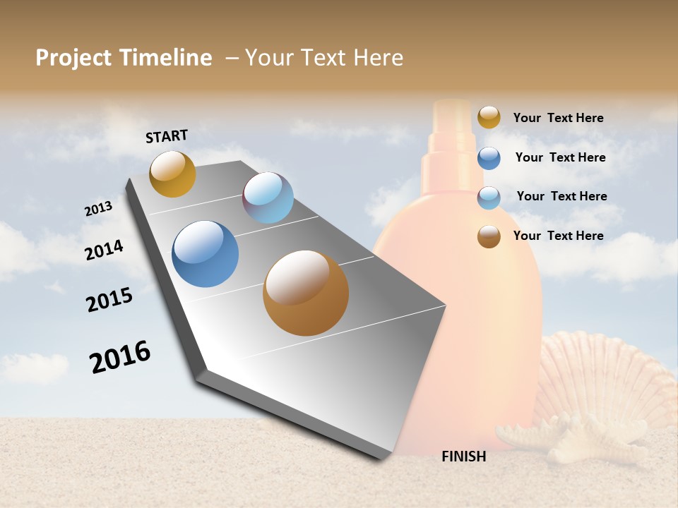 Sunscreen Cream Summer PowerPoint Template