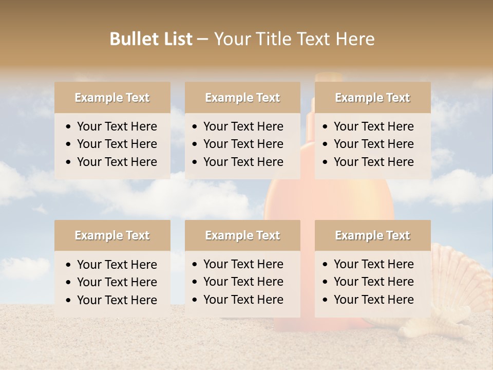 Sunscreen Cream Summer PowerPoint Template