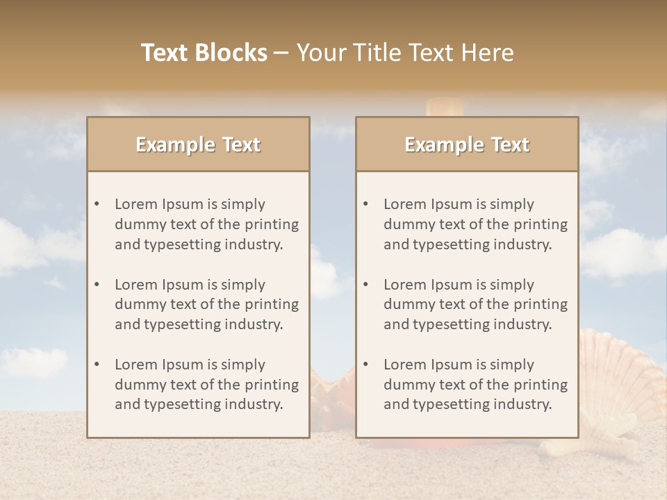 Sunscreen Cream Summer PowerPoint Template